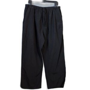 The Scrub Co Black Nurse Scrub Pants Drawstring Elastic Pockets Women's XL